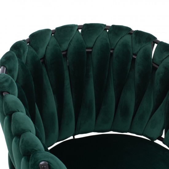 ΠΟΛΥΘΡΟΝΑΚΙ LUANDA ΒΕΛΟΥΔΟ ΚΥΠΑΡΙΣΣΙ ΜΕΤΑΛΛΙΚΑ ΠΟΔΙΑ 60x54x78 εκ.