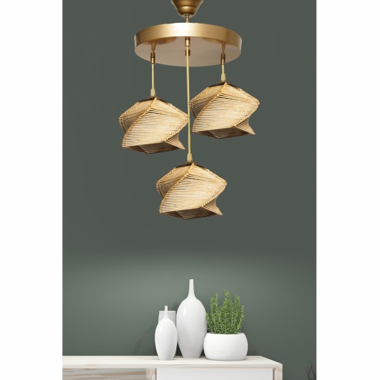 ΦΩΤΙΣΤΙΚΟ ΟΡΟΦΗΣ ΣΕ ΦΥΣΙΚΟ ΧΡΩΜΑ 35x35x85 εκ.