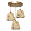 ΦΩΤΙΣΤΙΚΟ ΟΡΟΦΗΣ 3ΦΩΤΟ BAMBOO ΧΡΥΣΟ 35x85 εκ.