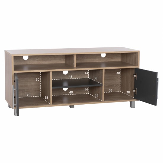 ΕΠΙΠΛΟ ΤΗΛΕΟΡΑΣΗΣ DANNA ΜΕΛΑΜΙΝΗΣ SONAMA-ΓΚΡΙ 120x40x55 εκ.