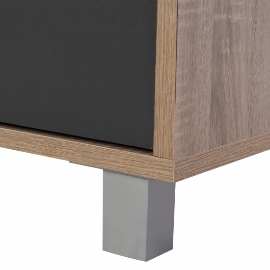 ΕΠΙΠΛΟ ΤΗΛΕΟΡΑΣΗΣ DANNA ΜΕΛΑΜΙΝΗΣ SONAMA-ΓΚΡΙ 120x40x55 εκ.