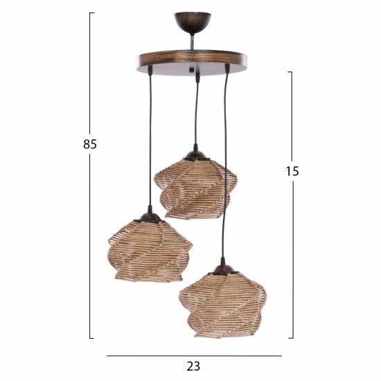 ΦΩΤΙΣΤΙΚΟ ΟΡΟΦΗΣ ΣΕ ΦΥΣΙΚΟ ΧΡΩΜΑ 23x85εκ