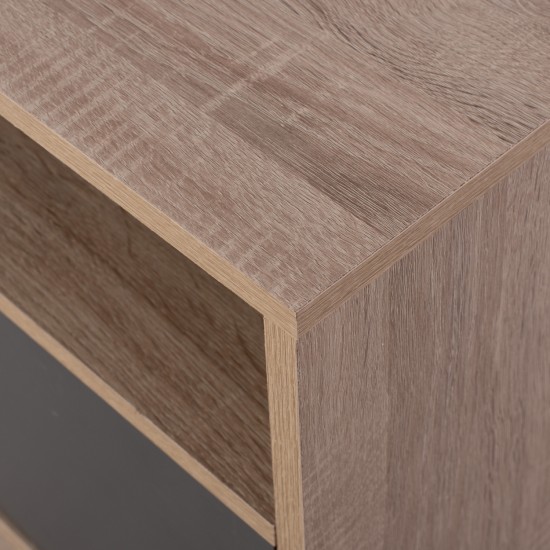 ΚΟΜΟΔΙΝΟ ΜΕΛΑΜΙΝΗΣ MALORY SONAMA-ΓΚΡΙ 40x40x50