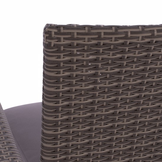 ΠΟΛΥΘΡΟΝΑ ΜΕΤΑΛΛΙΚΗ ANISHA ΜΕ ΜΑΞΙΛΑΡΙ WICKER ΓΚΡΙ ΣΤΟΙΒΑΖΟΜΕΝΗ 56x60x94 εκ.