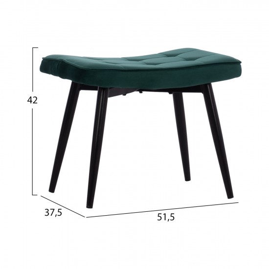 ΠΟΛΥΘΡΟΝΑ ΜΠΕΡΖΕΡΑ CRAWLEY ΜΕ ΥΠΟΠΟΔΙΟ ΚΥΠΑΡΙΣΣΙ ΒΕΛΟΥΔΟ 70x57x103 εκ.