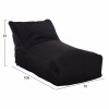 ΠΟΥΦ BLOOM ΑΔΙΑΒΡΟΧΟ ΜΑΥΡΟ ΜΕ UV PROTECTION 106x70x61Υ εκ.