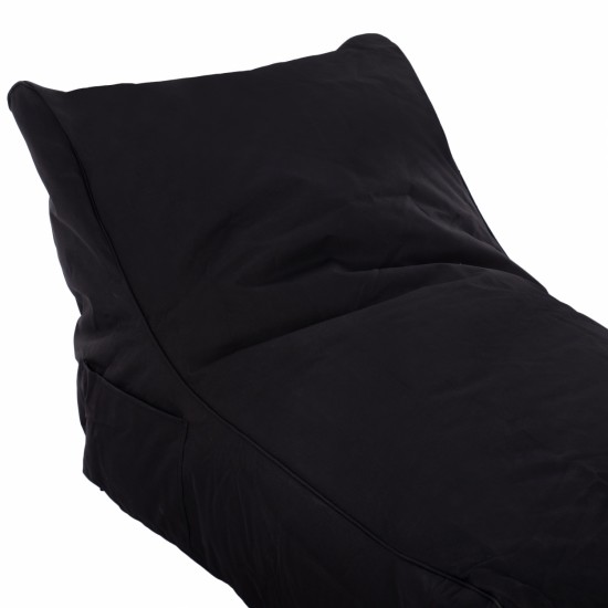 ΠΟΥΦ BLOOM ΑΔΙΑΒΡΟΧΟ ΜΑΥΡΟ ΜΕ UV PROTECTION 106x70x61Υ εκ.