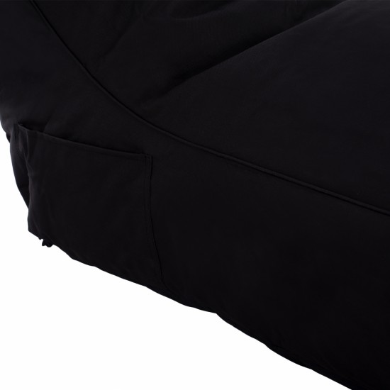 ΠΟΥΦ BLOOM ΑΔΙΑΒΡΟΧΟ ΜΑΥΡΟ ΜΕ UV PROTECTION 106x70x61Υ εκ.