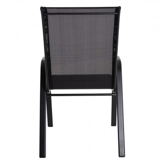 ΠΟΛΥΘΡΟΝΑ LEON ΜΕΤΑΛΛΙΚΗ ΜΑΥΡΗ ΜΕ ΜΑΥΡΟ TEXTLINE 55x77x95Υ εκ.