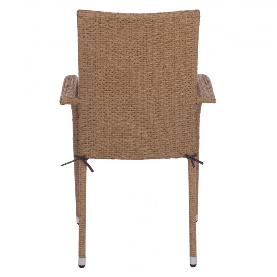 ΠΟΛΥΘΡΟΝΑ ΜΕΤΑΛΛΙΚΗ ANISHA ΜΕ ΜΑΞΙΛΑΡΙ WICKER ΚΑΦΕ-ΜΟΚΑ ΣΤΟΙΒ/ΜΕΝΗ 56x60x94 εκ.