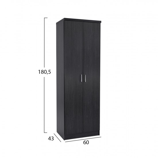 ΠΑΠΟΥΤΣΟΘΗΚΗ ΞΥΛΙΝΗ DAYANNA ΜΕ 6 ΡΑΦΙΑ 60X43X180.5εκ. ZEBRANO