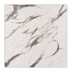 ΕΠΙΦΑΝΕΙΑ ΤΡΑΠΕΖΙΟΥ HPL MARBLE WHITE-GREY 80x80 εκ. ΠΑΧΟΥΣ 12mm.