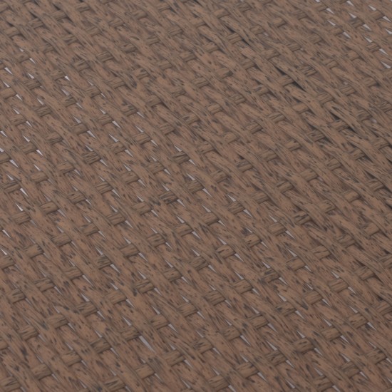 ΤΡΑΠΕΖΙ ΜΕΤΑΛΛΙΚΟ MINSK RATTAN ΜΠΕΖ ΚΑΦΕ 150x90x75 εκ.