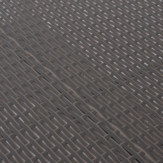 ΤΡΑΠΕΖΙ ΜΕΤΑΛΛΙΚΟ MINSK RATTAN ΓΚΡΙ 150x90x75Υ εκ.