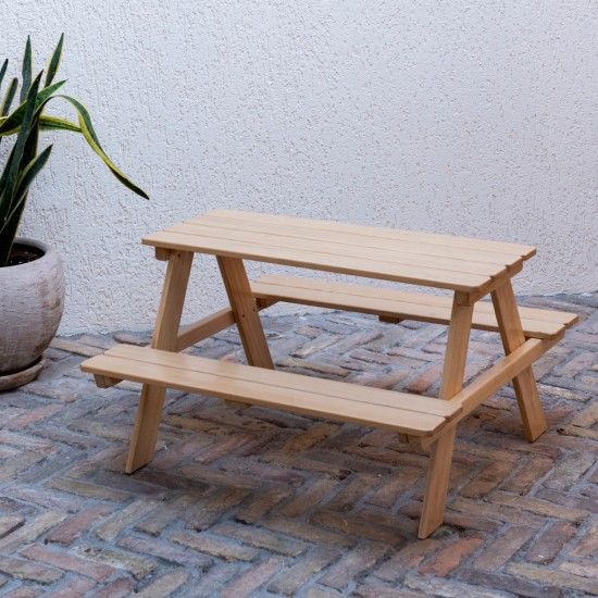 ΠΑΙΔΙΚΟ ΤΡΑΠΕΖΙ ΠΙΚΝΙΚ ΞΥΛΙΝΟ MIKO ΦΥΣΙΚΟ 88x88x52,5Y εκ. ΠΑΙΔΙΚΟ ΤΡΑΠΕΖΙ ΠΙΚΝΙΚ ΞΥΛΙΝΟ MIKO ΦΥΣΙΚΟ 88x88x52,5Y εκ.