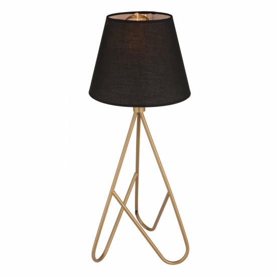 ΦΩΤΙΣΤΙΚΟ ΕΠΙΤΡΑΠΕΖΙΟ ΜΕΤΑΛΛΙΚΟ ΧΡΥΣΟ ΜΑΥΡΟ  24x60Υ εκ.