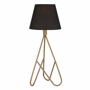 ΦΩΤΙΣΤΙΚΟ ΕΠΙΤΡΑΠΕΖΙΟ ΜΕΤΑΛΛΙΚΟ ΧΡΥΣΟ ΜΑΥΡΟ  24x60Υ εκ.