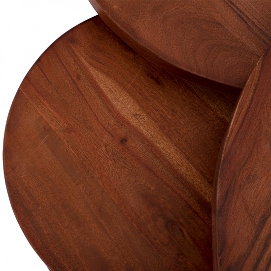 ΣΕΤ ΖΙΓΚΟΝ OBI ΑΠΟ ΜΑΣΙΦ ΞΥΛΟ ΑΚΑΚΙΑΣ ΜΕ ΜΑΥΡΑ ΜΕΤΑΛΛΙΚΑ ΠΟΔΙΑ 78x78x47Υ εκ.