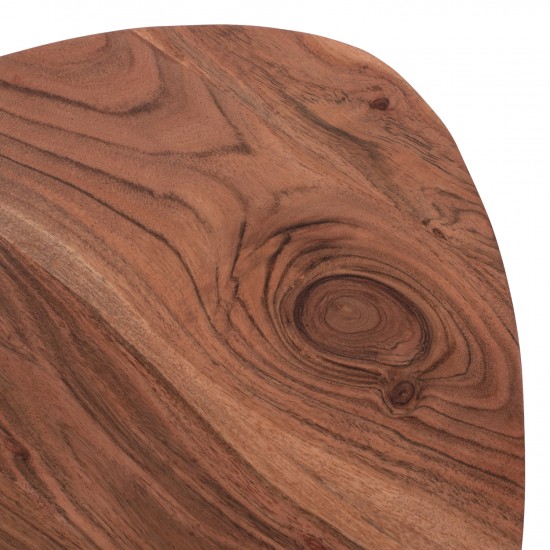 ΣΕΤ ΖΙΓΚΟΝ EMILIANO ΑΠΟ ΜΑΣΙΦ ΞΥΛΟ ΑΚΑΚΙΑΣ ΜΕ ΜΑΥΡΑ ΠΟΔΙΑ 69,5x67x46Υ εκ.