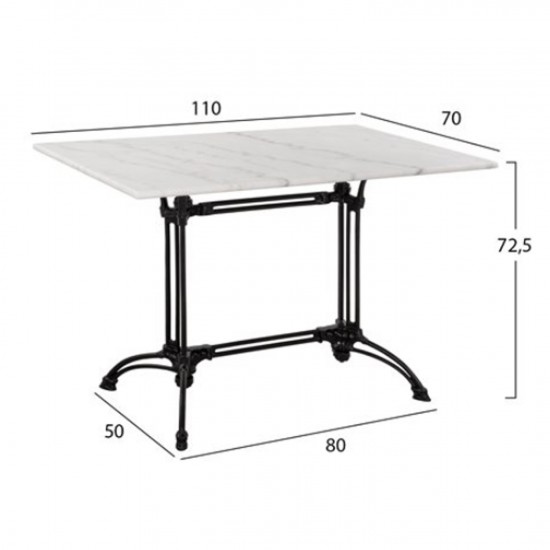 ΣΕΤ ΤΡΑΠΕΖΑΡΙΑΣ 5 TMX ΕΞΩΤΕΡΙΚΟΥ ΧΩΡΟΥ ΜΕ ΜΑΡΜΑΡΙΝΟ ΤΡΑΠΕΖΙ
