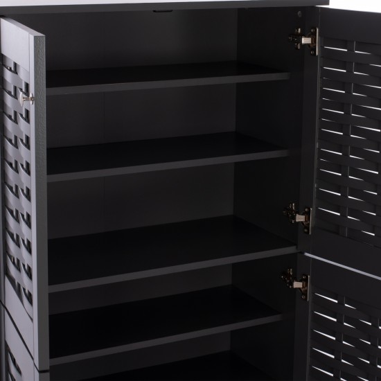 ΠΑΠΟΥΤΣΟΘΗΚΗ-ΝΤΟΥΛΑΠΙ ΞΥΛΙΝΗ KABIRA 4 ΠΟΡΤΕΣ ΓΚΡΙ 77x34x123