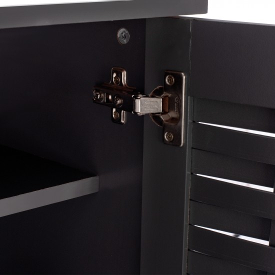 ΠΑΠΟΥΤΣΟΘΗΚΗ-ΝΤΟΥΛΑΠΙ ΞΥΛΙΝΗ KABIRA 4 ΠΟΡΤΕΣ ΓΚΡΙ 77x34x123