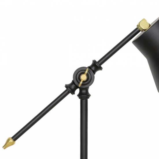 ΦΩΤΙΣΤΙΚΟ ΕΠΙΤΡΑΠΕΖΙΟ ΜΕΤΑΛΛΙΚΟ ΜΑΥΡΟ ΜΕ MDF