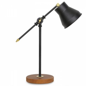 ΦΩΤΙΣΤΙΚΟ ΕΠΙΤΡΑΠΕΖΙΟ ΜΕΤΑΛΛΙΚΟ ΜΑΥΡΟ ΜΕ MDF 