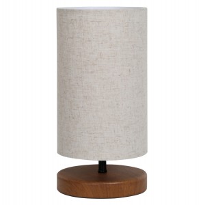 ΦΩΤΙΣΤΙΚΟ ΕΠΙΤΡΑΠΕΖΙΟ ΞΥΛΙΝΟ ΜΕ WICKER ΠΛΕΞΗ ΚΑΦΕ ΜΕ ΕΚΡΟΥ 15x30εκ.