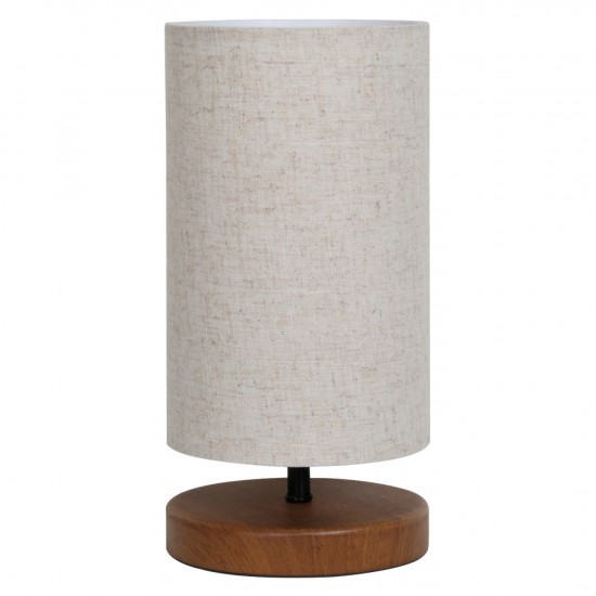 ΦΩΤΙΣΤΙΚΟ ΕΠΙΤΡΑΠΕΖΙΟ ΞΥΛΙΝΟ ΜΕ WICKER ΠΛΕΞΗ ΚΑΦΕ ΜΕ ΕΚΡΟΥ 15x30εκ.