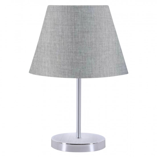 ΦΩΤΙΣΤΙΚΟ ΕΠΙΤΡΑΠΕΖΙΟ ΓΚΡΙ - ΑΣΗΜΙ Φ22x37cm