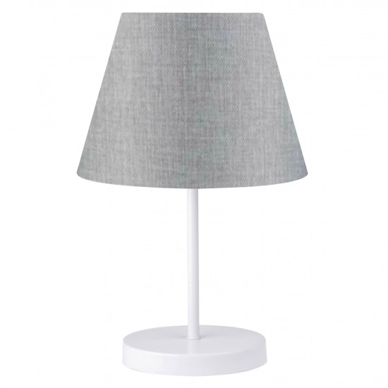 ΦΩΤΙΣΤΙΚΟ ΕΠΙΤΡΑΠΕΖΙΟ ΛΕΥΚΟ-ΓΚΡΙ Φ22x36cm