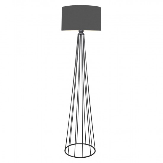 ΦΩΤΙΣΤΙΚΟ ΔΑΠΕΔΟΥ ΜΕΤΑΛΛΙΚΟ ΓΚΡΙ Φ38x155 εκ.