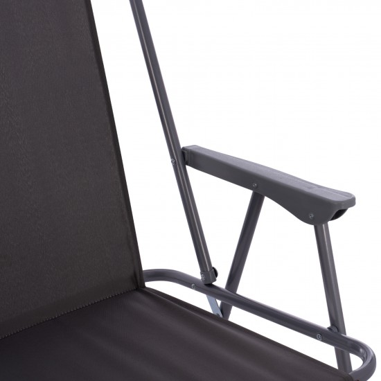 ΚΑΡΕΚΛΑ ΠΑΡΑΛΙΑΣ DEVAL ΜΕ ΨΗΛΗ ΠΛΑΤΗ ΠΤΥΣΣΟΜΕΝΗ ΓΚΡΙ ΜΕΤΑΛΛΙΚΗ 56x61x84 εκ.