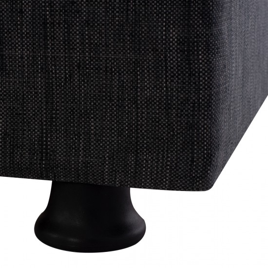 ΚΑΝΑΠΕΣ ΚΡΕΒΑΤΙ ANDRI ΤΡΙΘΕΣΙΟΣ ΓΚΡΙ 180x72x77 εκ.