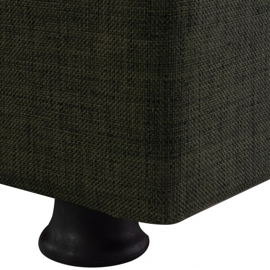 ΚΑΝΑΠΕΣ ΚΡΕΒΑΤΙ ANDRI ΤΡΙΘΕΣΙΟΣ DARK OLIVE 180x72x77 εκ.