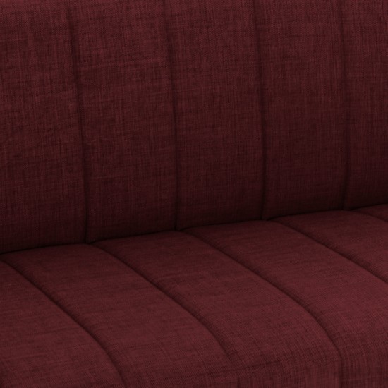 ΚΑΝΑΠΕΣ ΚΡΕΒΑΤΙ ANDRI ΤΡΙΘΕΣΙΟΣ ΚΟΚΚΙΝΟ 180x72x77 εκ.