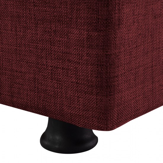 ΚΑΝΑΠΕΣ ΚΡΕΒΑΤΙ ANDRI ΤΡΙΘΕΣΙΟΣ ΚΟΚΚΙΝΟ 180x72x77 εκ.