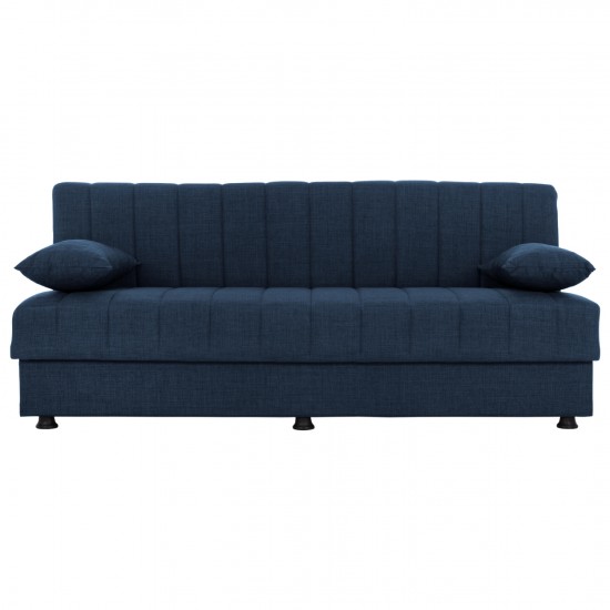 ΚΑΝΑΠΕΣ ΚΡΕΒΑΤΙ ANDRI ΤΡΙΘΕΣΙΟΣ ΜΠΛΕ 180x72x77 εκ.