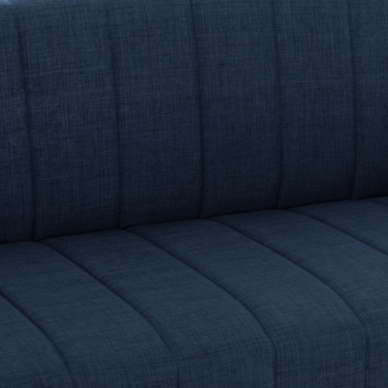 ΚΑΝΑΠΕΣ ΚΡΕΒΑΤΙ ANDRI ΤΡΙΘΕΣΙΟΣ ΜΠΛΕ 180x72x77 εκ.