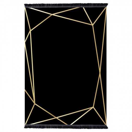ΧΑΛΙ ΣΑΛΟΝΙΟΥ ΜΕ ΚΡΟΣΙΑ JOSIANE ΜΑΥΡΟ - ΧΡΥΣΟ 160X230 εκ. ΧΑΛΙ ΣΑΛΟΝΙΟΥ ΜΕ ΚΡΟΣΙΑ JOSIANE ΜΑΥΡΟ - ΧΡΥΣΟ 160X230 εκ.