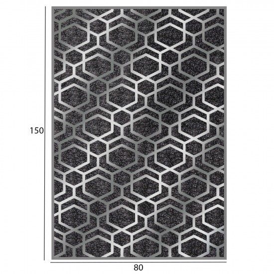 ΧΑΛΙ ΣΑΛΟΝΙΟΥ ΜΕ ΚΡΟΣΙΑ JOSIANE ΓΚΡΙ 80X150εκ.