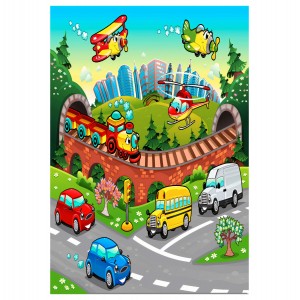 ΠΑΙΔΙΚΟ ΧΑΛΙ ΜΕ ΚΡΟΣΙΑ ΠΟΛΥΧΡΩΜΟ 80Χ150 εκ.