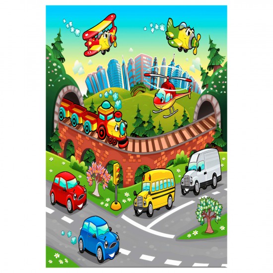 ΠΑΙΔΙΚΟ ΧΑΛΙ ΜΕ ΚΡΟΣΙΑ ΠΟΛΥΧΡΩΜΟ 80Χ150 εκ.