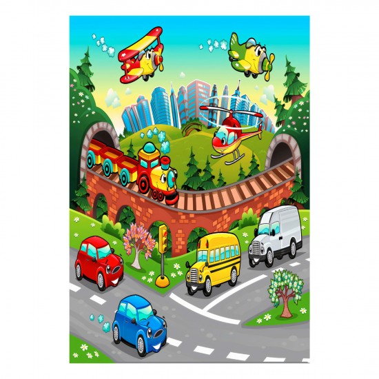 ΠΑΙΔΙΚΟ ΧΑΛΙ ΜΕ ΚΡΟΣΙΑ ΠΟΛΥΧΡΩΜΟ 120Χ180 εκ.