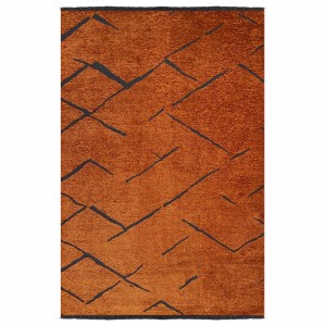 ΧΑΛΙ ΣΑΛΟΝΙΟΥ CALLISTO ΜΕ ΚΡΟΣΙΑ ΧΑΛΚΙΝΟ ΜΑΥΡΟ 160Χ230 εκ.