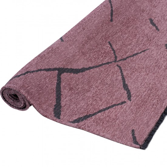 ΧΑΛΙ ΣΑΛΟΝΙΟΥ CALLISTO ΜΕ ΚΡΟΣΙΑ ΣΑΠΙΟ ΜΗΛΟ ΜΑΥΡΟ 160Χ230 εκ.