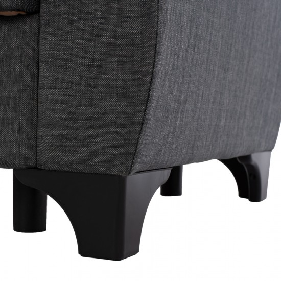 ΚΑΝΑΠΕΣ ΚΡΕΒΑΤΙ ΔΙΘΕΣΙΟΣ ΨΗΛΗ ΠΛΑΤΗ ΓΚΡΙ 190x84x88 εκ.