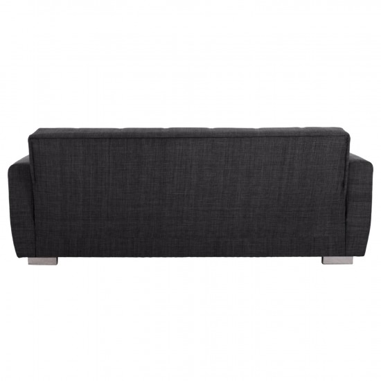 ΚΑΝΑΠΕΣ ΚΡΕΒΑΤΙ ΤΡΙΘΕΣΙΟΣ ΓΚΡΙ 215x80x77 εκ.