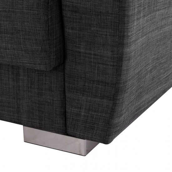 ΚΑΝΑΠΕΣ ΚΡΕΒΑΤΙ ΤΡΙΘΕΣΙΟΣ ΓΚΡΙ 215x80x77 εκ.